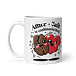 Taza de amor y pareja - Juntos Somos la Mezcla Perfecta, Como Café y Leche - Miniatura 2