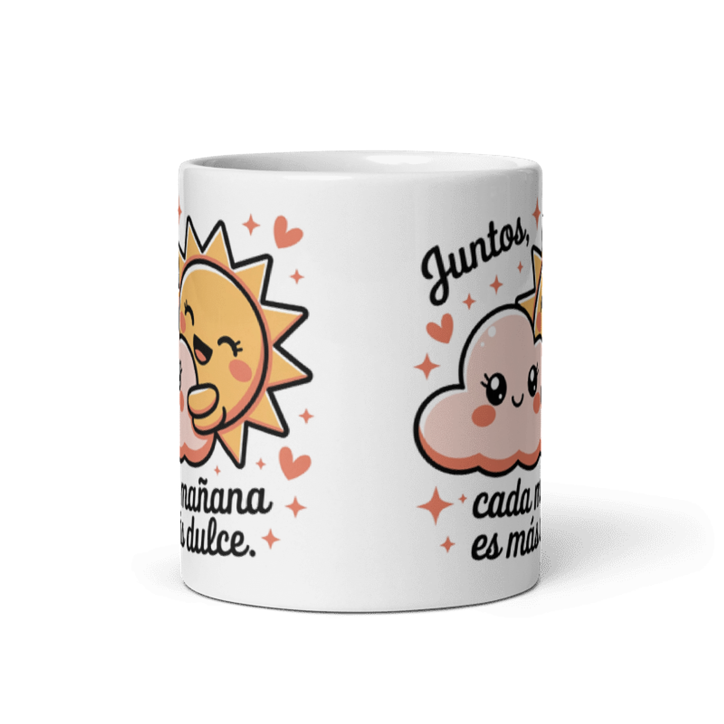 Taza de amor y pareja - Juntos, Cada Mañana es Más Dulce 3