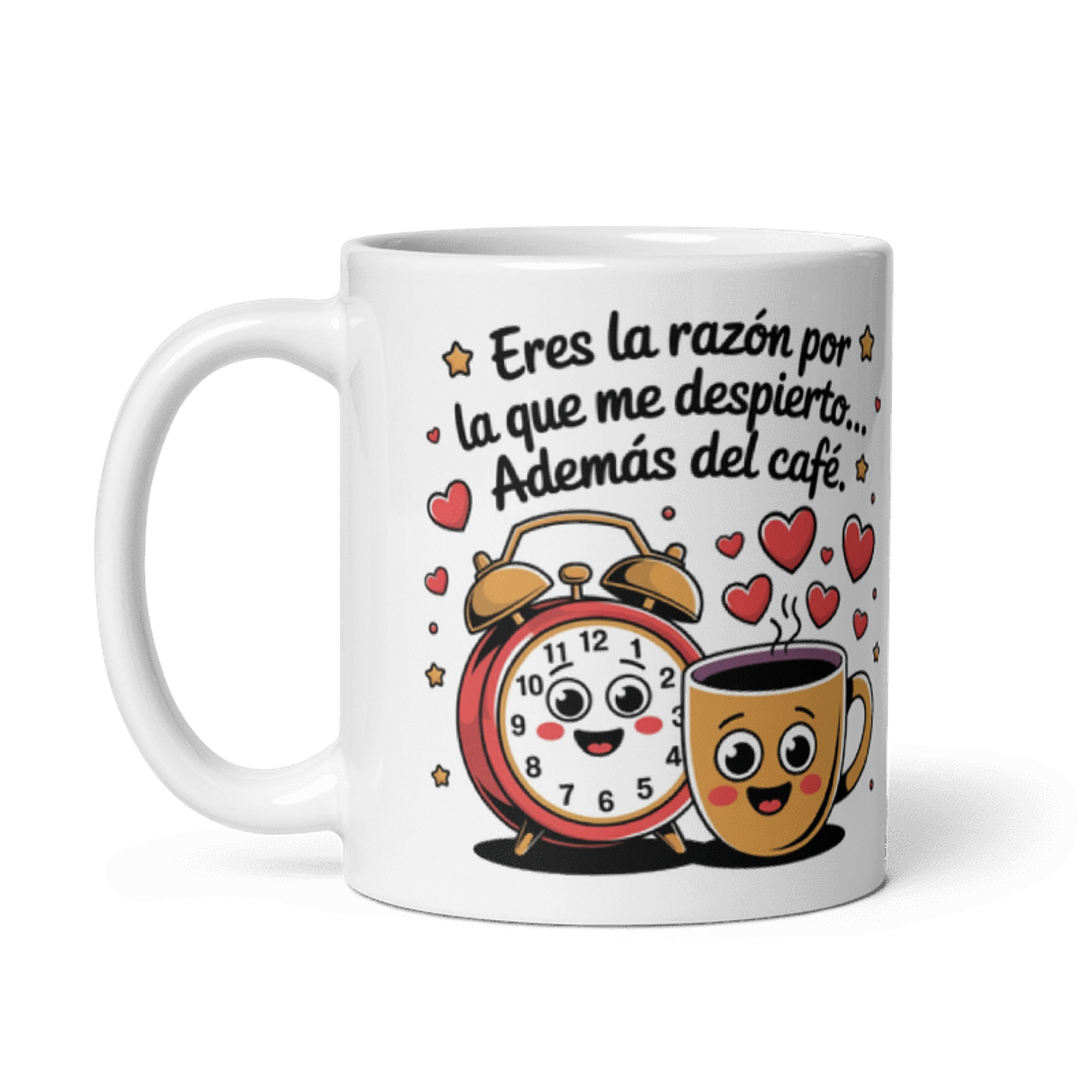 Taza de amor y pareja - Eres la razón por la que me despierto… Además del café 2