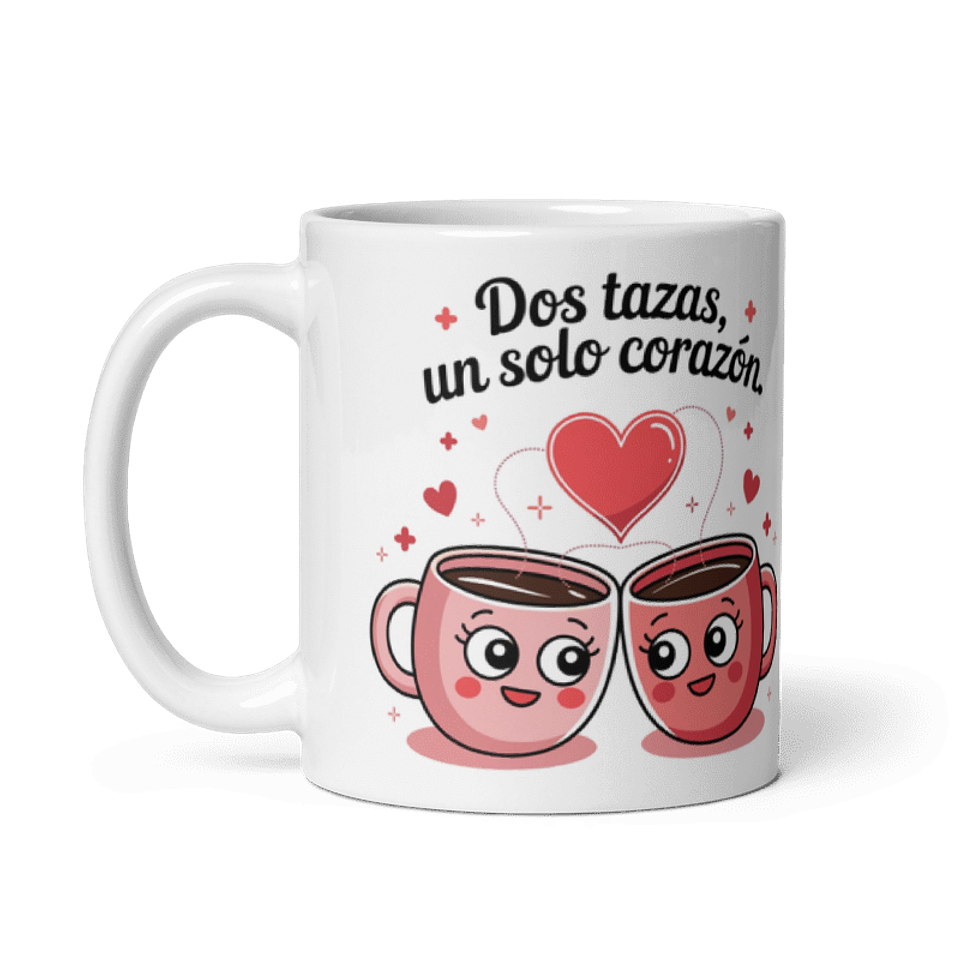 Taza de amor y pareja - Dos tazas, un solo corazón 2