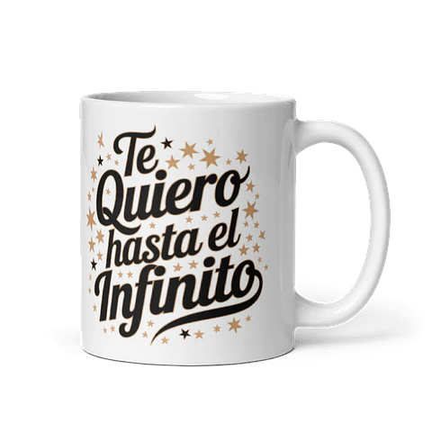 Taza de amor y pareja - Te quiero hasta el infinito