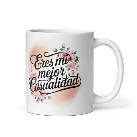 Taza de amor y pareja - Eres mi mejor casualidad