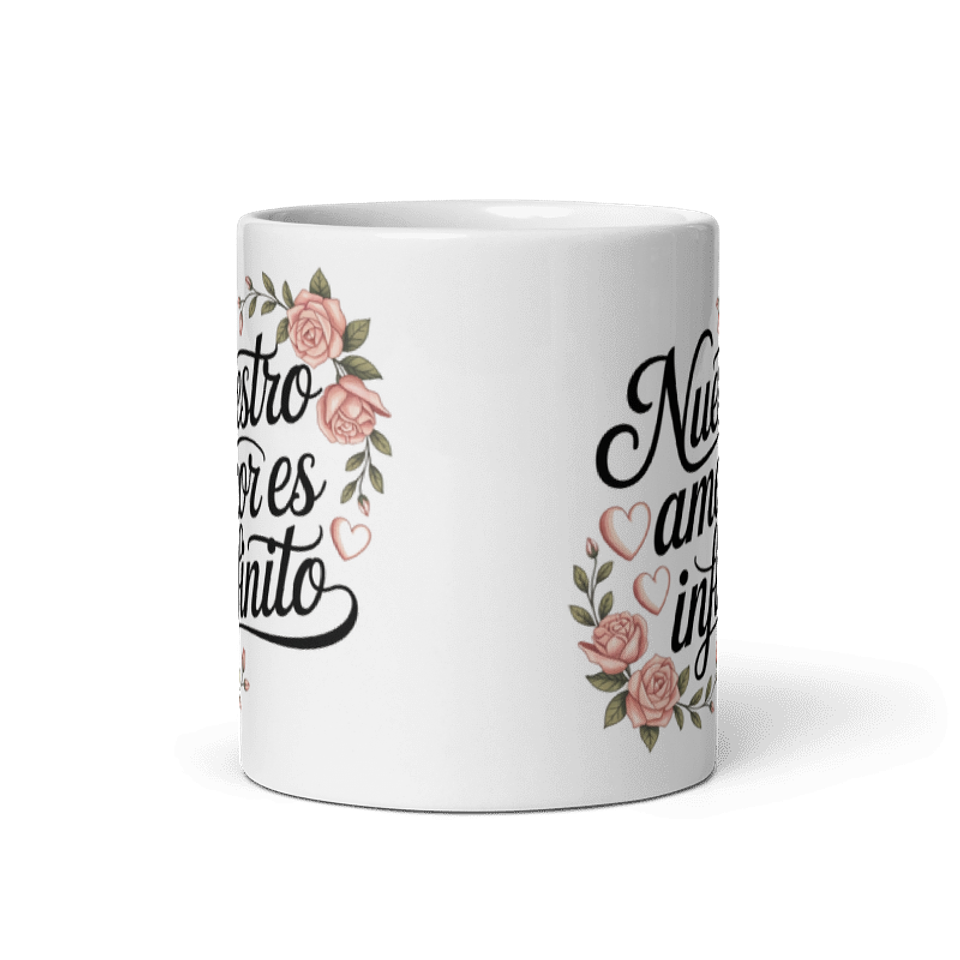 Taza de amor y pareja - Nuestro amor es infinito 3