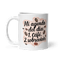 Taza meme - Mi agenda del día: 1. Café. 2. Sobrevivir - Miniatura 2