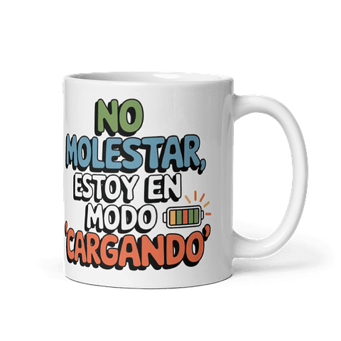 Taza meme - No molestar, estoy en modo cargando