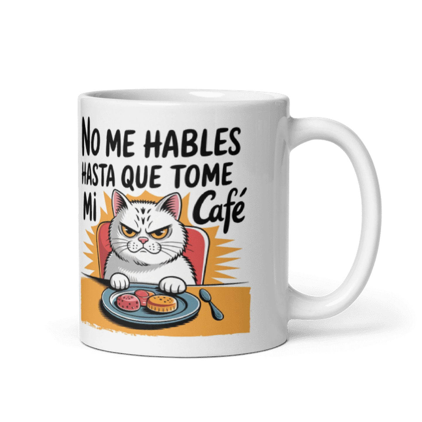 Taza meme - No me hables hasta que tome mi café 1
