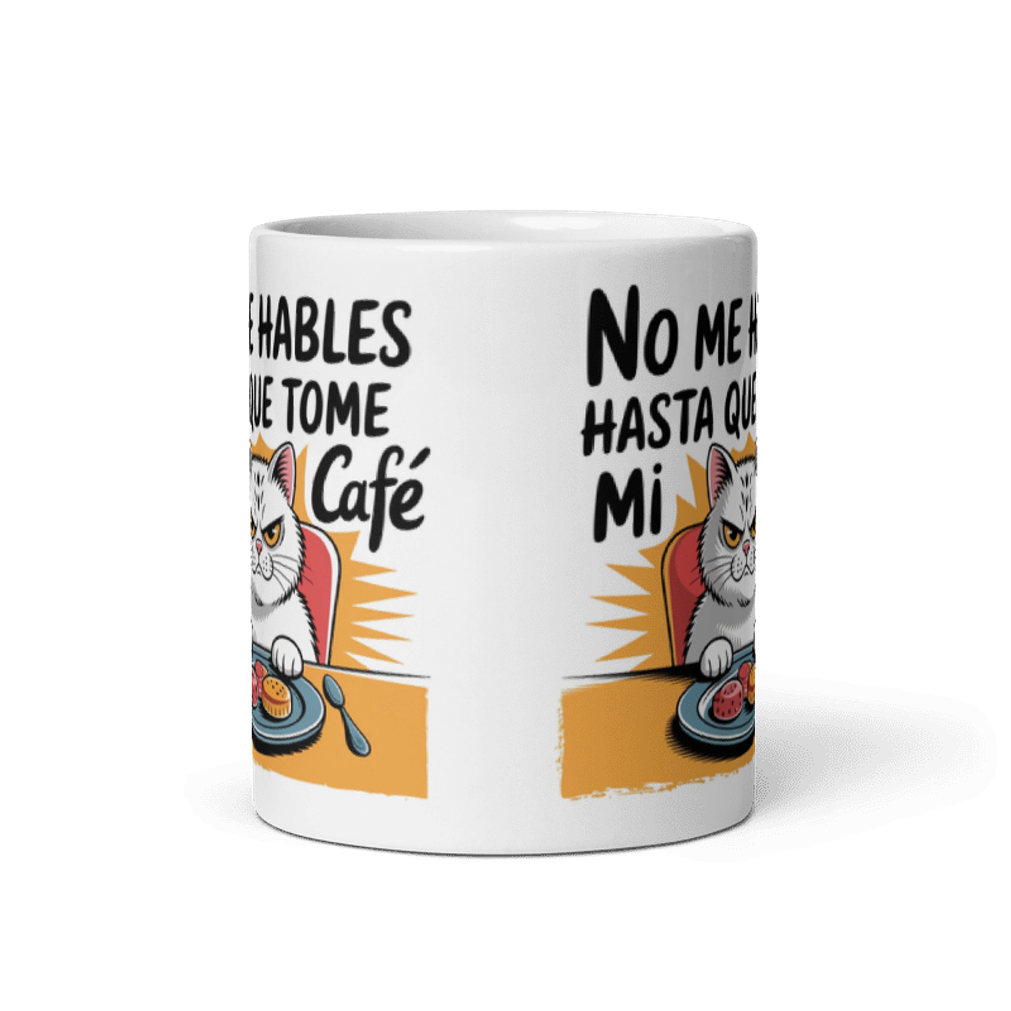 Taza meme - No me hables hasta que tome mi café 3
