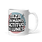 Taza meme - Taza en mano, actitud de lunes - Miniatura 1
