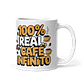 Taza meme - 100% real, café infinito - Miniatura 1