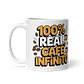 Taza meme - 100% real, café infinito - Miniatura 2