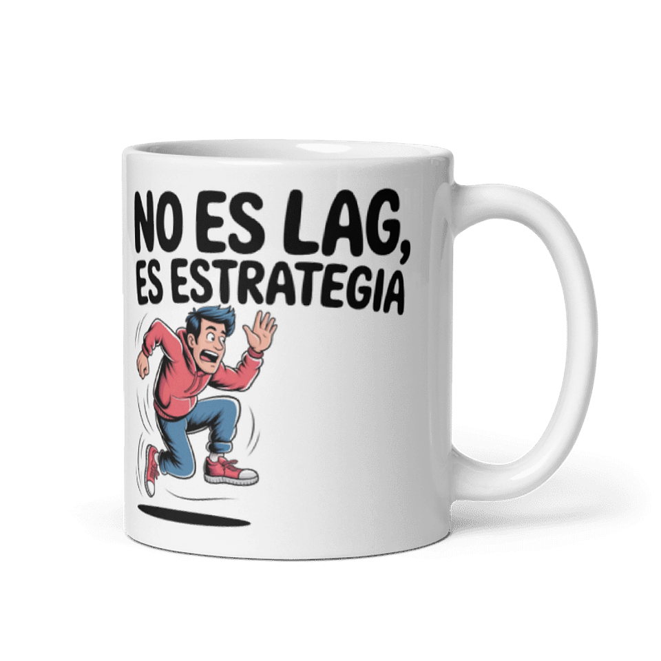 Taza frikis - No es lag, es estrategia 1