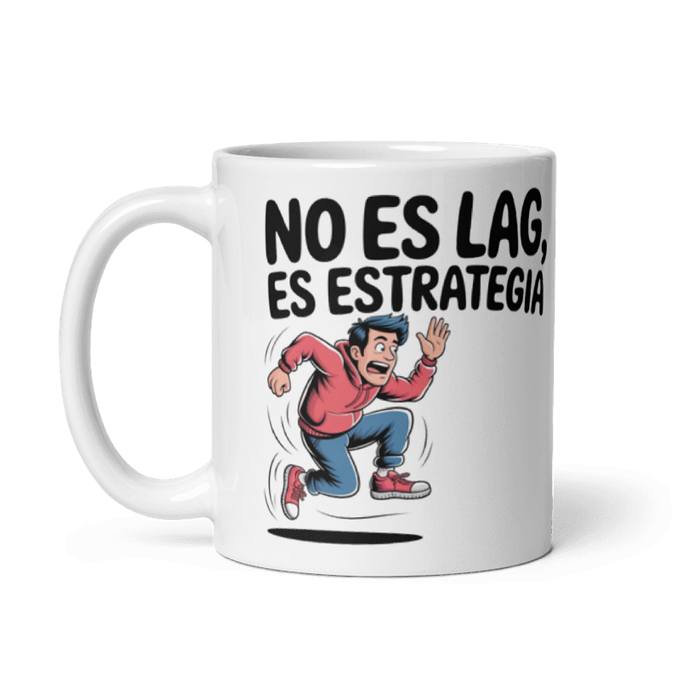 Taza frikis - No es lag, es estrategia 2