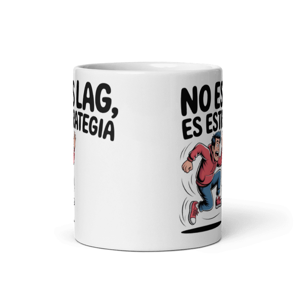 Taza frikis - No es lag, es estrategia 3