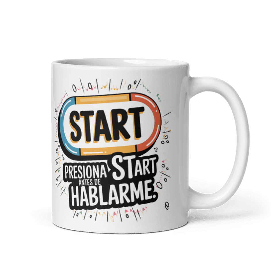 Taza frikis - Presiona Start antes de hablarme 1