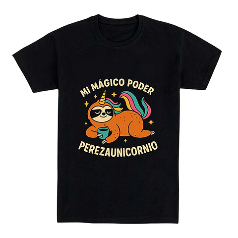 Camiseta graciosa – Mi mágico poder: perezaunicornio