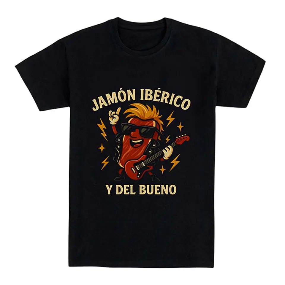 Camiseta graciosa – Jamón Ibérico Rockero y del bueno 1