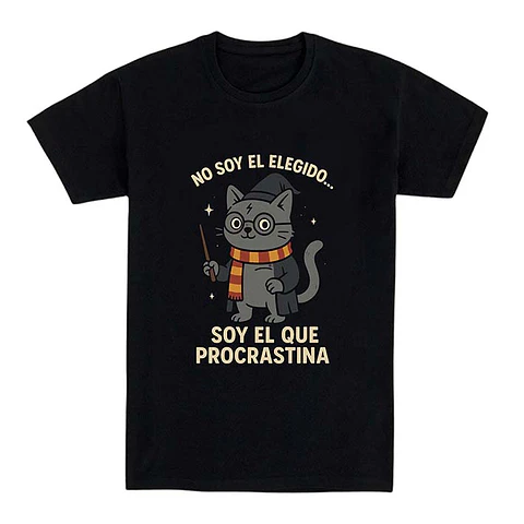 Camiseta graciosa – No soy el elegido, soy el que procrastina