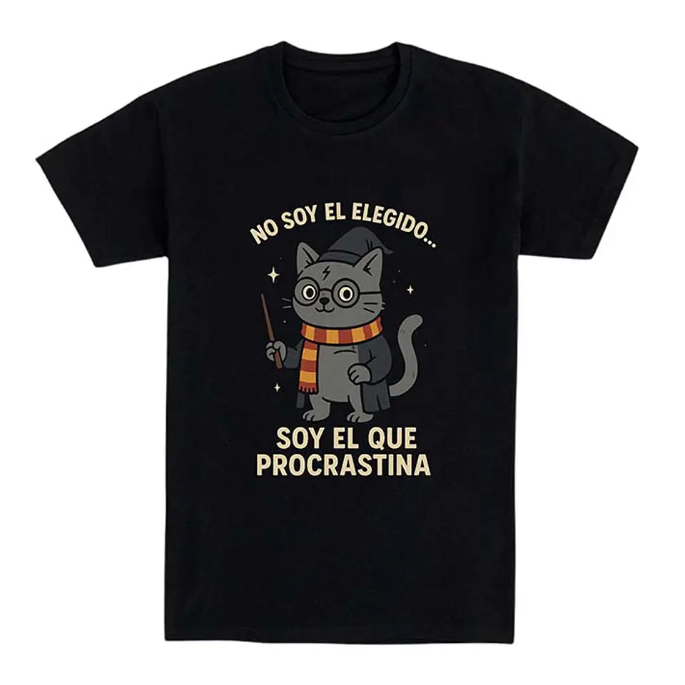 Camiseta graciosa – No soy el elegido, soy el que procrastina 1