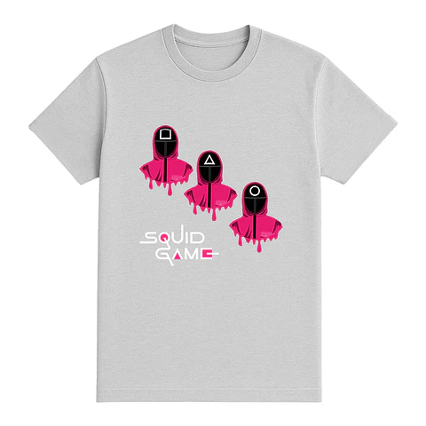 Camiseta friki – Squid Game Guardianes en rosa