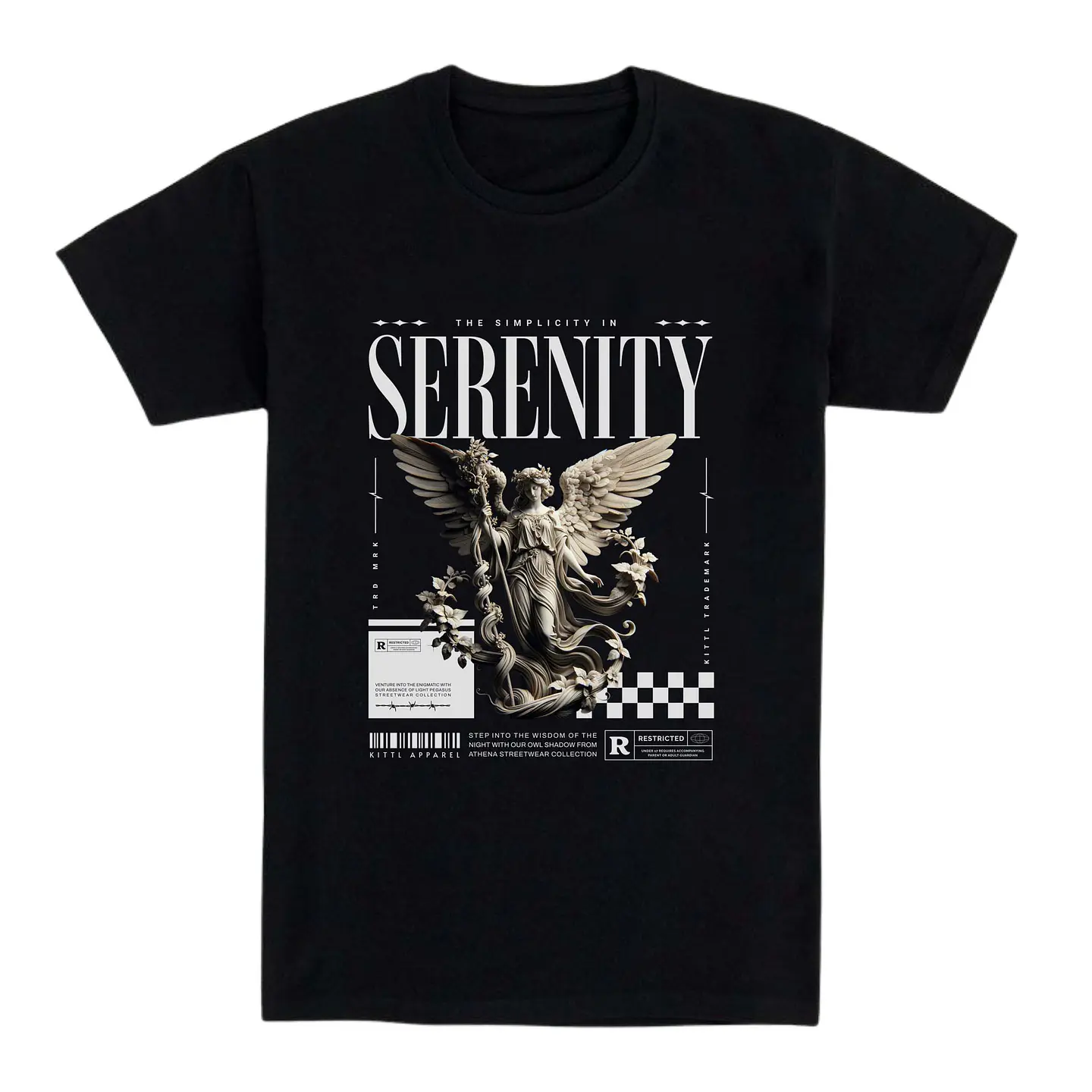 Camiseta streetwear – Serenity Angel 1