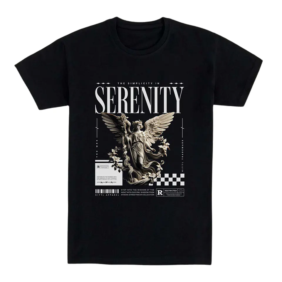 Camiseta streetwear – Serenity Angel 1