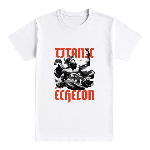 Camiseta streetwear – Titan Echelon Blanca