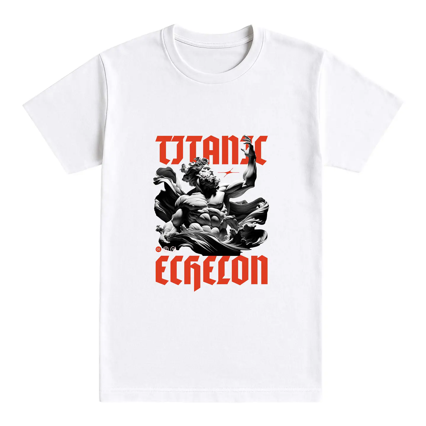 Camiseta streetwear – Titan Echelon Blanca 1
