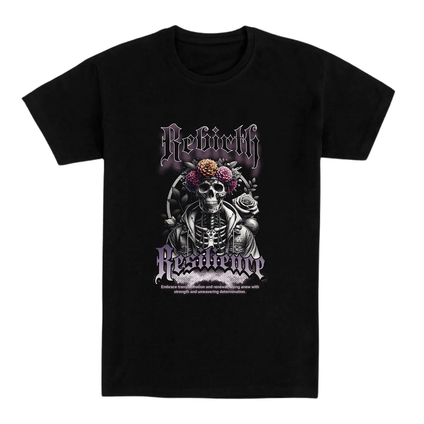 Camiseta streetwear – Rebirth & Resilience 1
