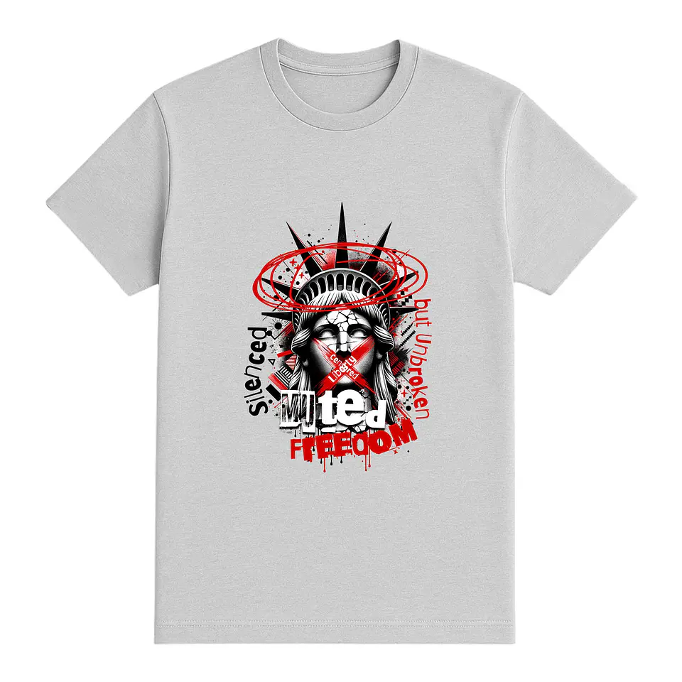 Camiseta streetwear – Silenced Liberty 1