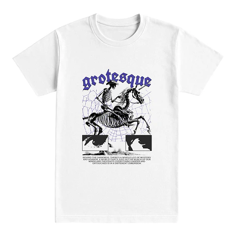 Camiseta streetwear – Grotesque Skeleton Rider