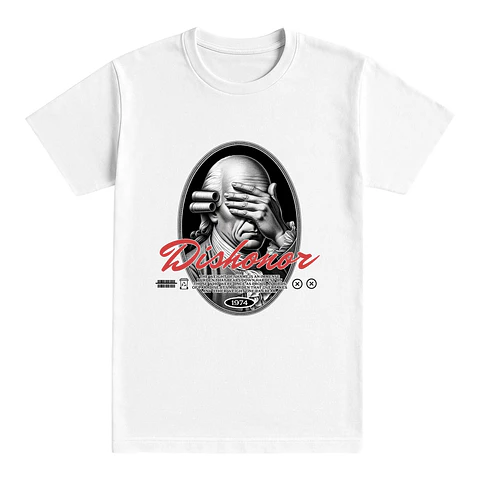 Camiseta streetwear – Dishonor 1974: El precio del silencio