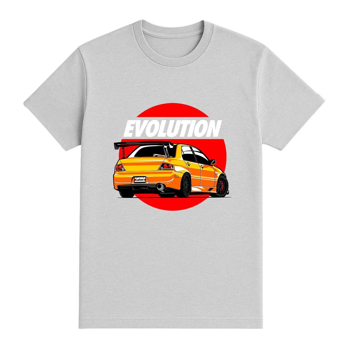 Camiseta coches – Espíritu EVO en el Sol Naciente 1
