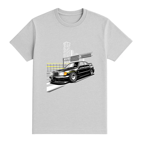 Camiseta coches – Mercedes W201: Clásico de Autopista