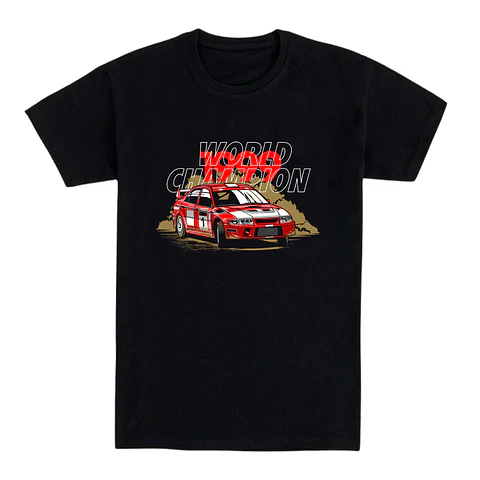 Camiseta coches – Campeón del Rally Mundial
