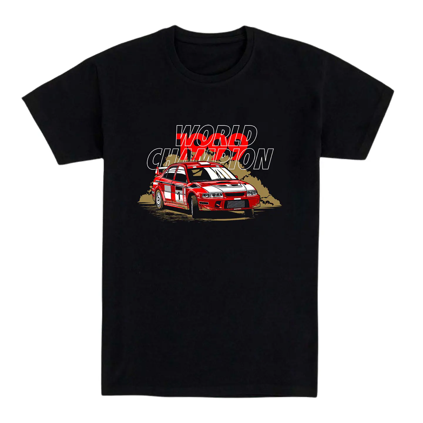 Camiseta coches – Campeón del Rally Mundial 1