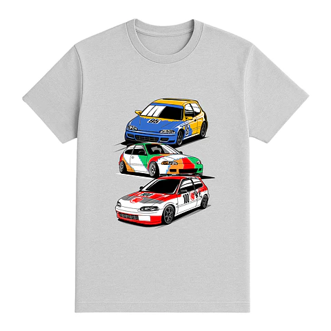 Camiseta coches – Trío de Leyendas JDM
