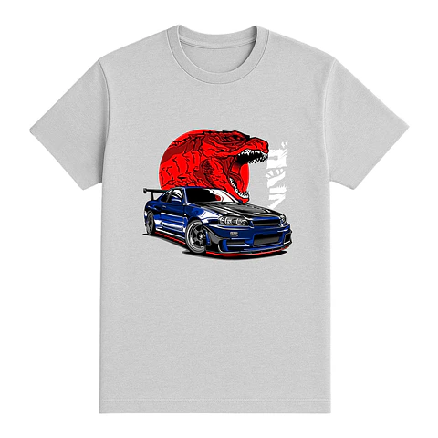 Camiseta coches – Rugido de Asfalto Prehistórico
