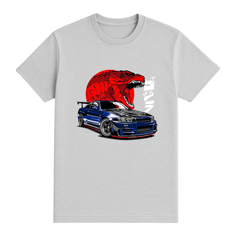 Camiseta coches – Rugido de Asfalto Prehistórico 1