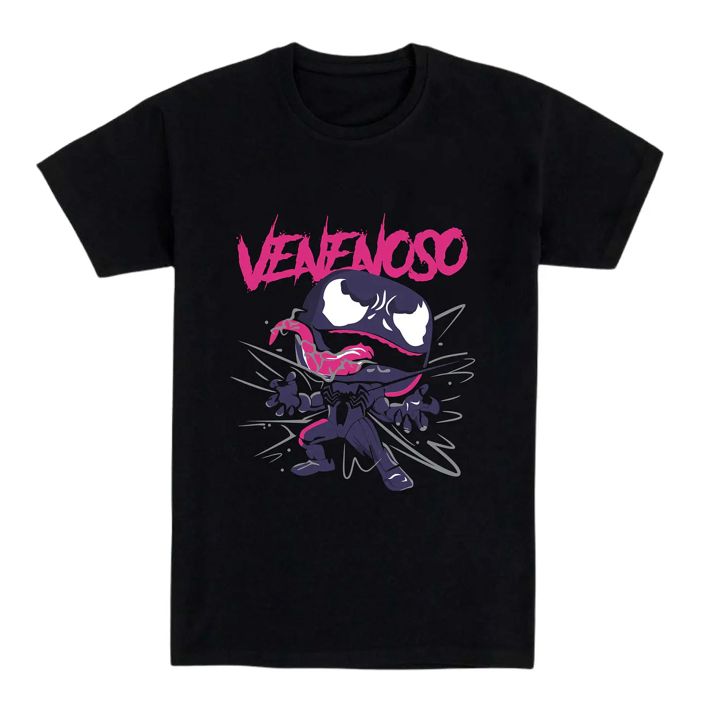 Camiseta friki – Estilo chibi con actitud salvaje 1