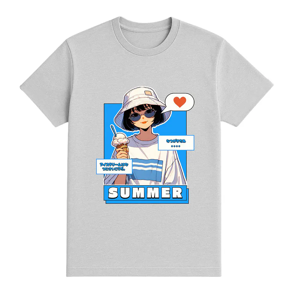 Camiseta Japón/anime – Summer Girl en Tokyo 1