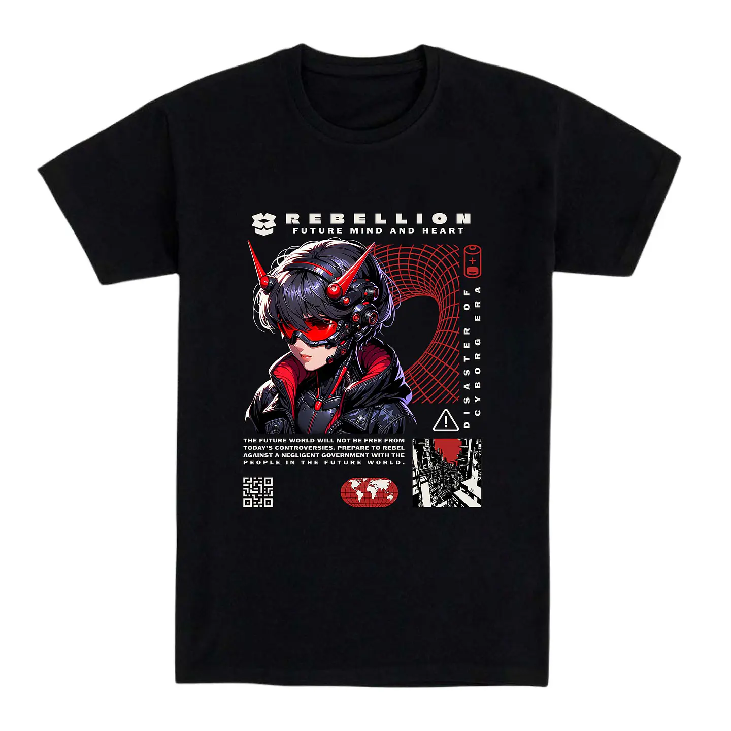 Camiseta Japón/anime – Rebelión Cibernética 1