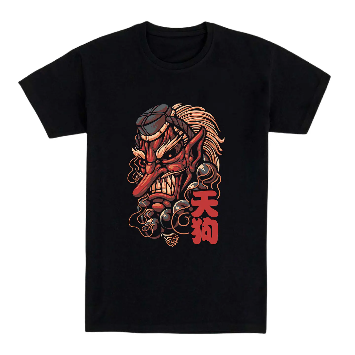 Camiseta Japón/anime – Espíritu Tengu del Bosque 1