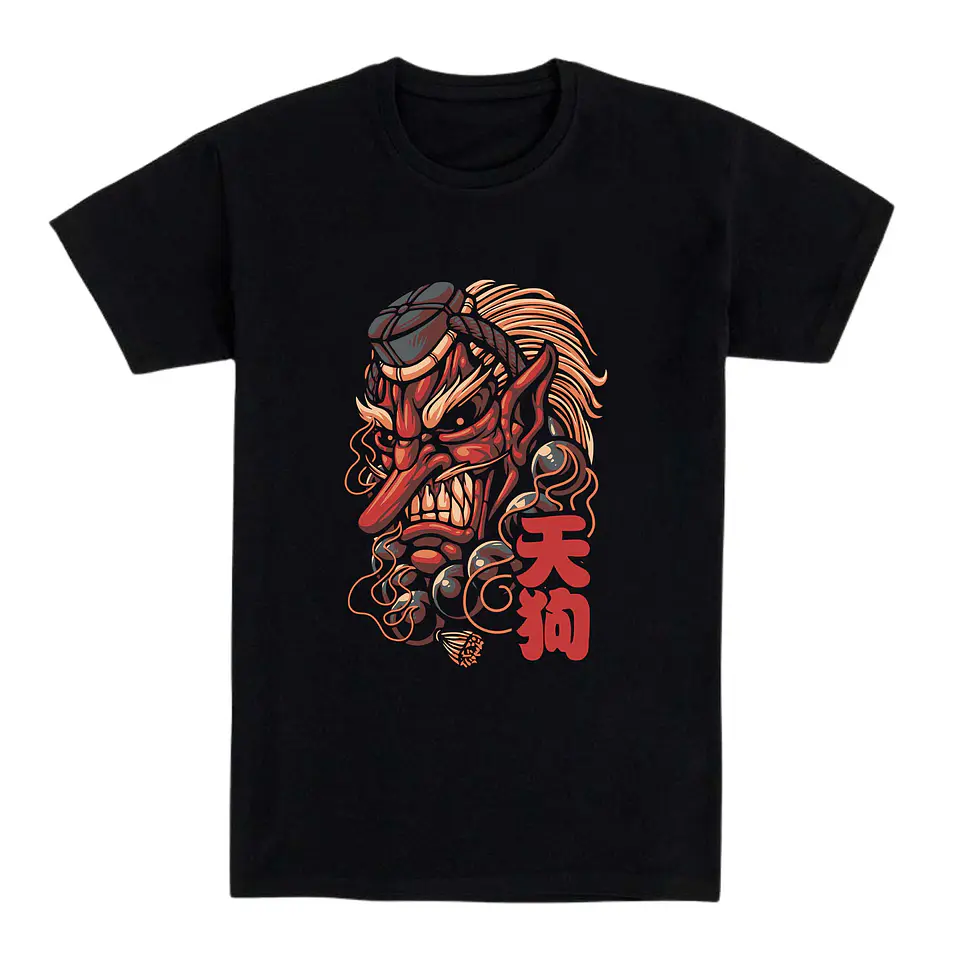 Camiseta Japón/anime – Espíritu Tengu del Bosque 1