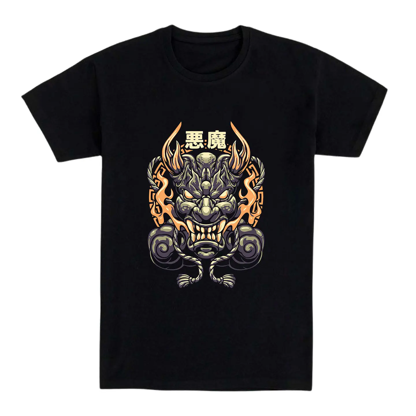 Camiseta Japón/anime – Máscara Demoníaca de Fuego 1