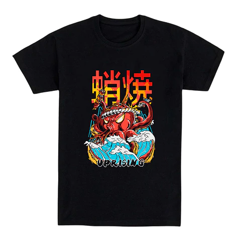 Camiseta Japón/anime – Rebelión del Pulpo Rojo