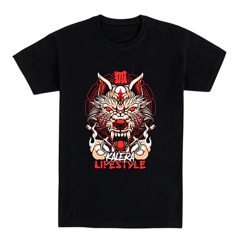 Camiseta Japón/anime – Espíritu del Lobo Infernal