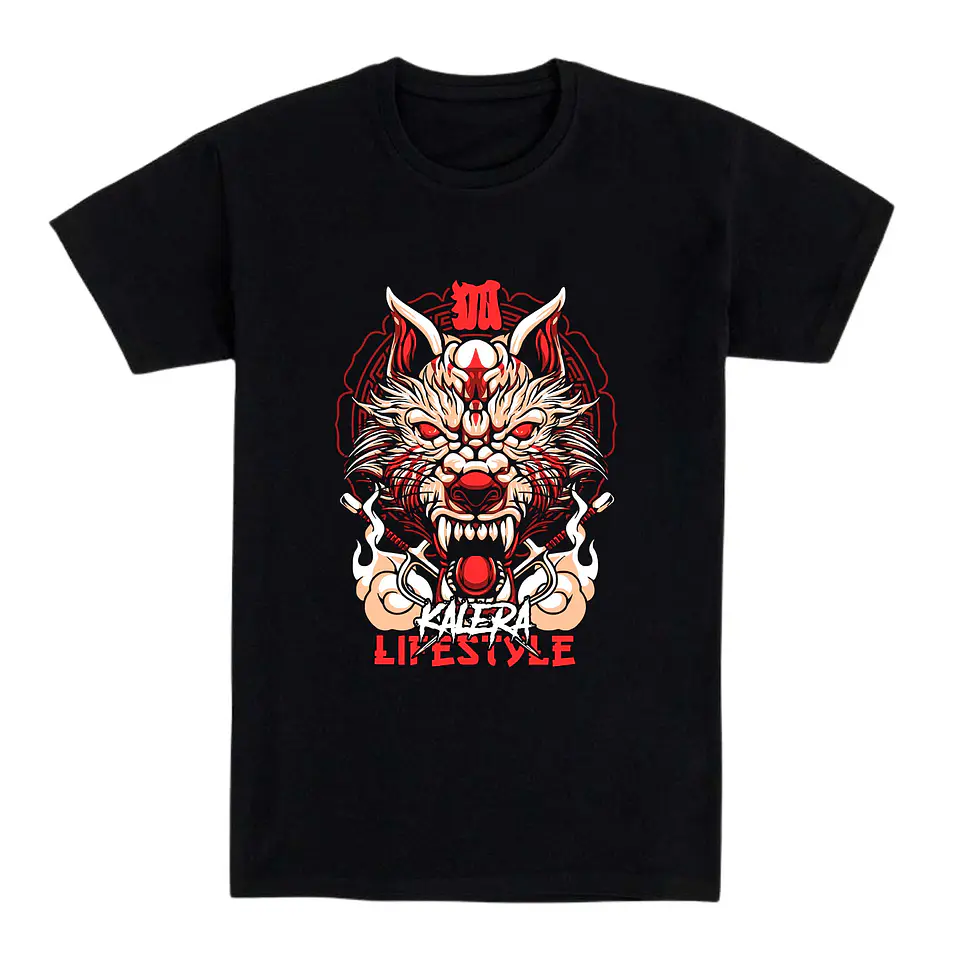 Camiseta Japón/anime – Espíritu del Lobo Infernal 1