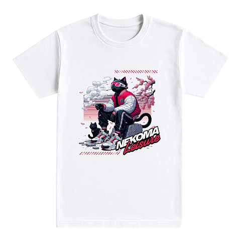 Camiseta Japón/anime – Nekoma Leisure en Sakura Mood