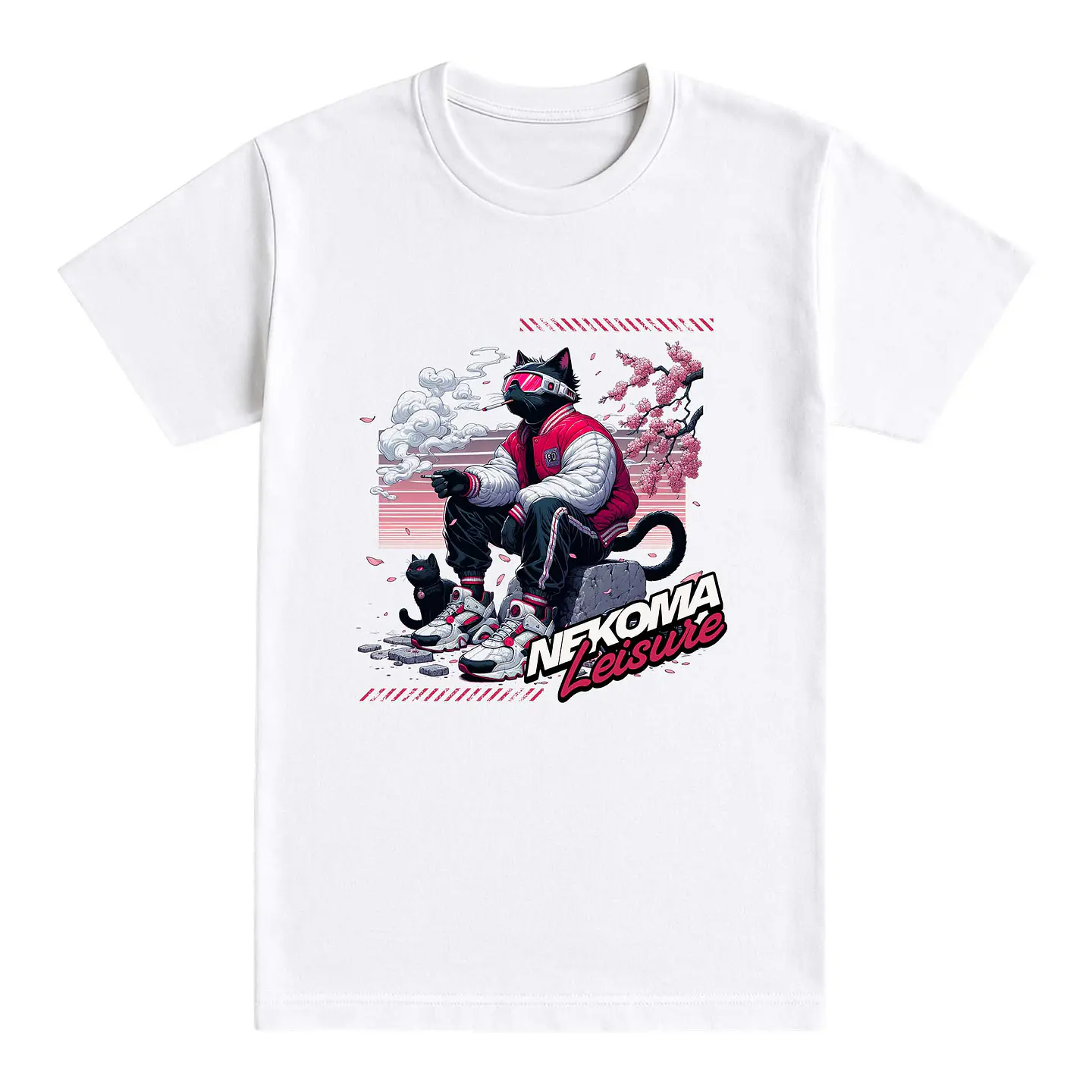 Camiseta Japón/anime – Nekoma Leisure en Sakura Mood 1