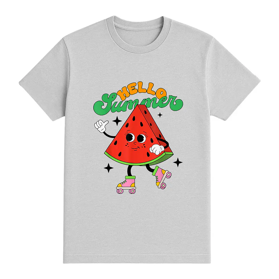 Camiseta playa – Hello Summer Sandía Roller 1